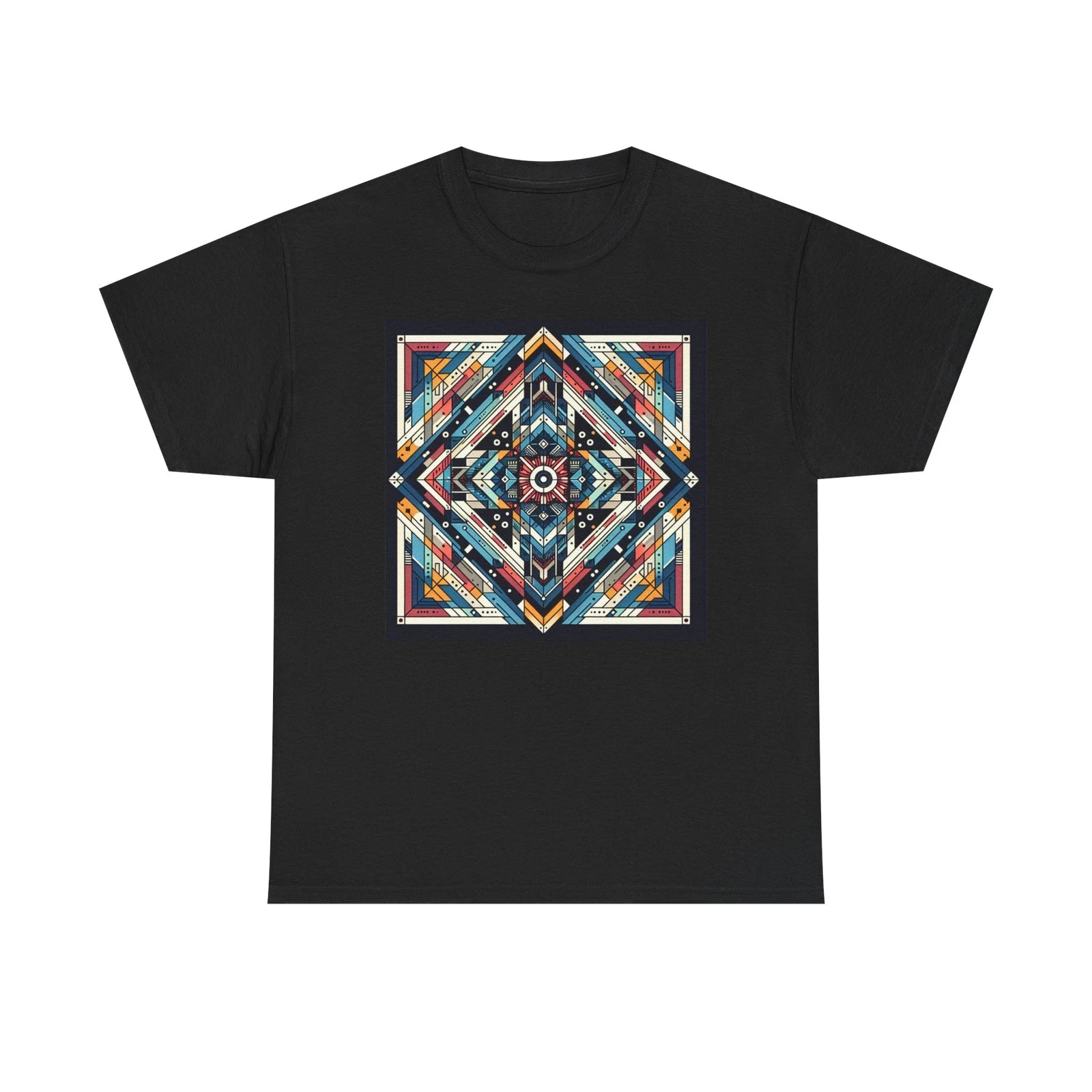 Geometric Pattern Unisex Tee, Modern Art Shirt, Casual Wear, Streetwear, Unique