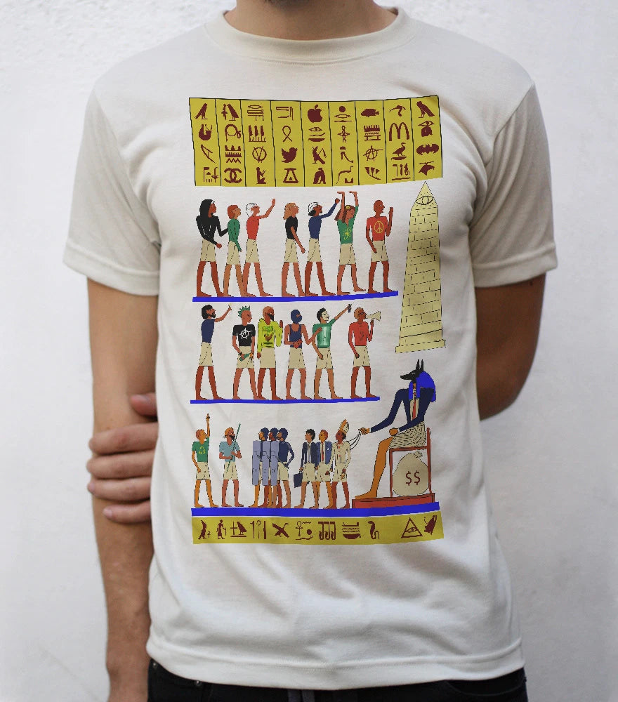 Modern 'Ancient Egypt' Writing T shirt Artwork