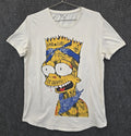 Bart Simpson Tattoo Gangster Ay Caramba T-shirt Mens Size L White Vampire Street