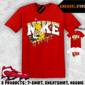 Tee Shirt Matching Air Diamond Turf 2 Fire Red 2026 Match Winnie P Bear T-Shirt