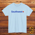 Southwest Airlines Logo T-Shirt Black/Grey/White/Navy /Red/Light Blue S-5XL