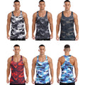 Men's Camouflage T-Shirt Vest Tank Top Bodybuilding Fitness Muscle Shirts