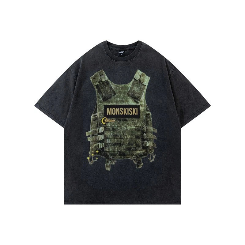 Trendy Creative Design Short Sleeve T-Shirt Men
