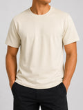 Fruit Of The Loom Unisex Logo Natural Cotton T-Shirt Size L Basic