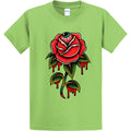 NEW Art Society EYEBALL ROSE LIME GREEN Tee Shirt SMALL-4XLARGE MADE IN USA