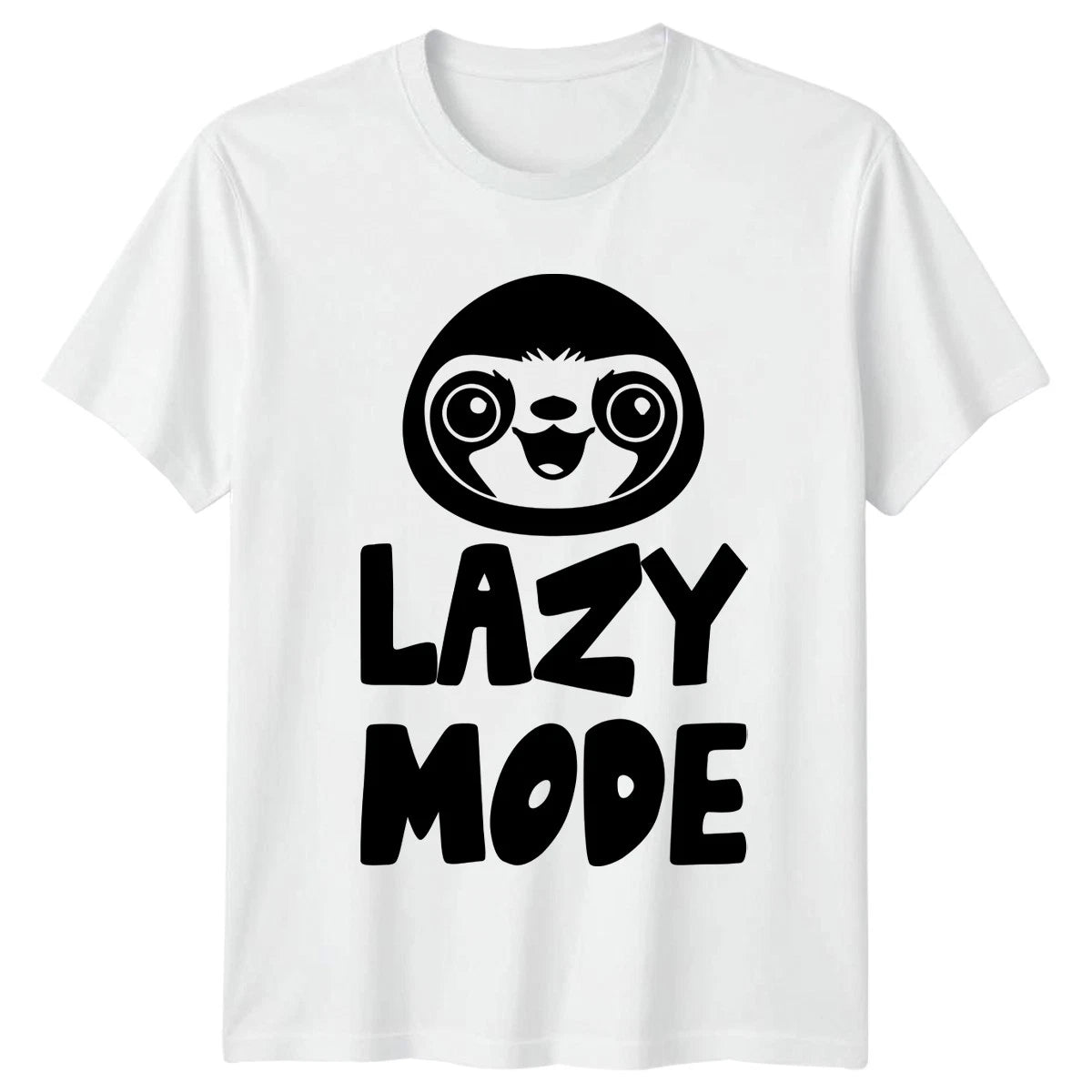 Lazy Mode T-Shirt Sloth Humor Birthday Gift For Him And Her