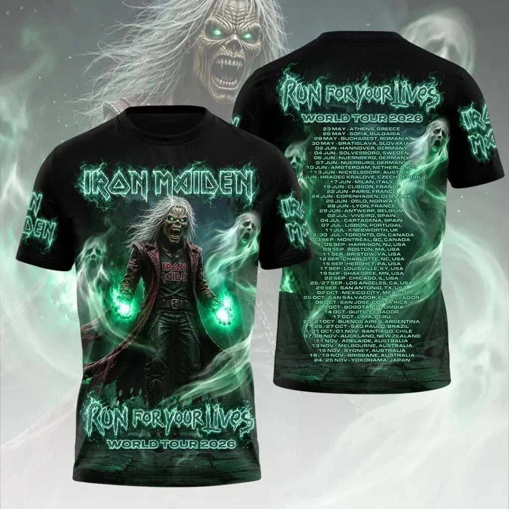 Iron 1Maiden 3D 2026 Tour Run For Your Lives Shirt Unisex S-5XL HOATT19314