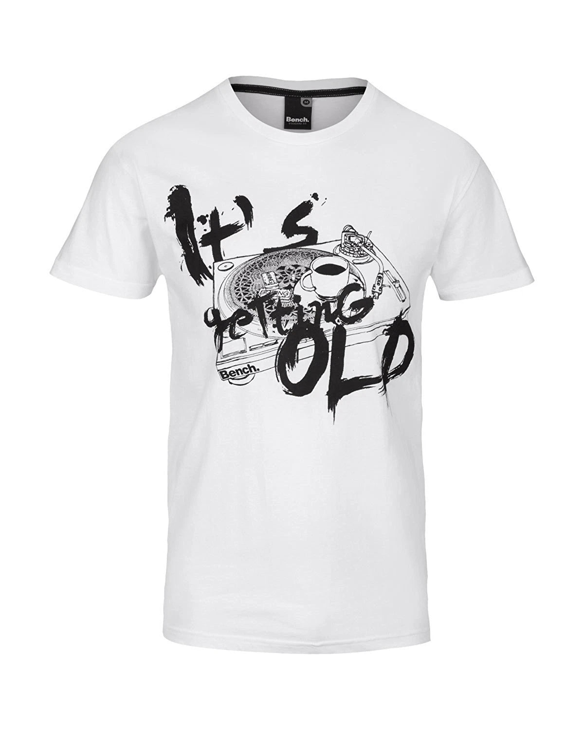 Bench Getting Old Urban Streetwear Men's White T-Shirt NWT