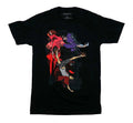Samurai Champloo New Adult T-Shirt - 3 Fighters Above Upside Down Fighter