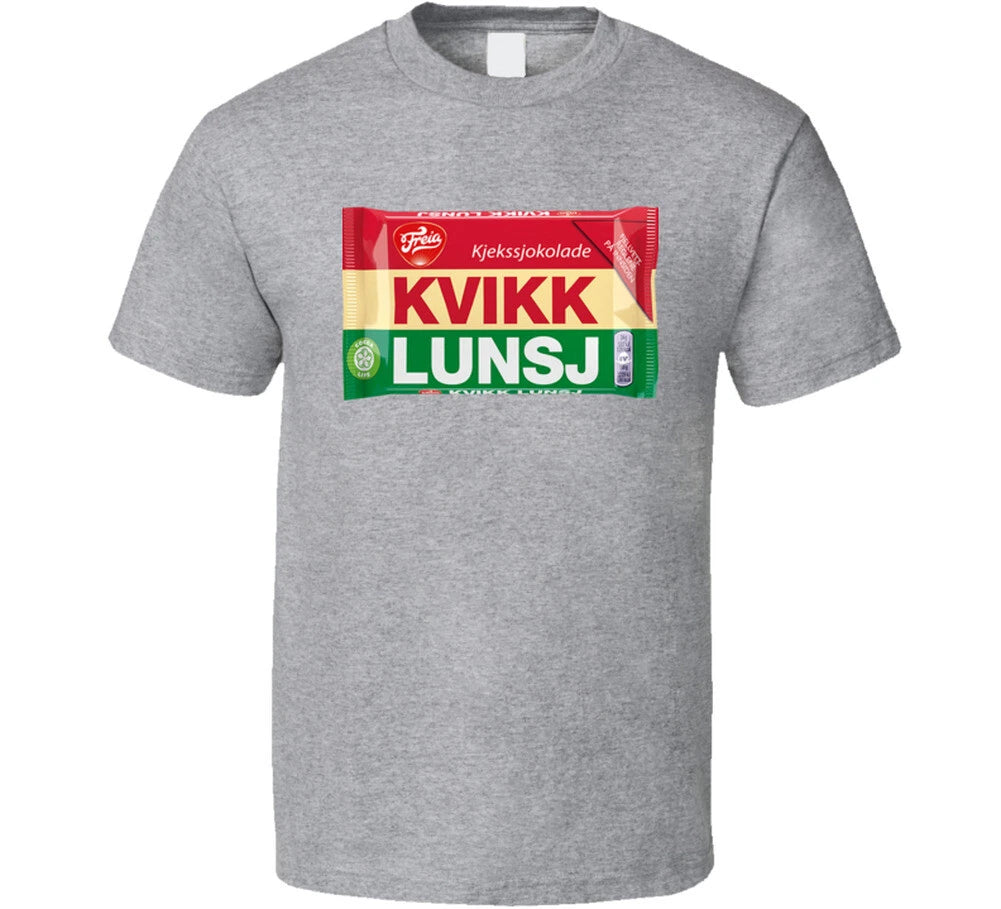 Kvikk Lunsj Chocolate Candy Bar Gift Cool T Shirt