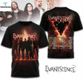 Evanescence World Tour 2026 3D T-Shirt size S-5XL