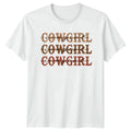 Cowgirl Cowgirl Cowgirl Womens T-Shirt Boho Western Western Birthday