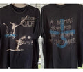 1988 Blue Oyster Cult band Reprint 2 sided Basic Black Unisex T-shirt