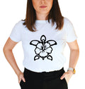 Unisex Slim Fit T-Shirt - Turtle Flower Original Summer Crewneck Slim Fit