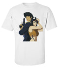 Spike Faye Cowboy Bebop Anime Manga Trendy Printed Cotton Men's T-shirt Top Tee