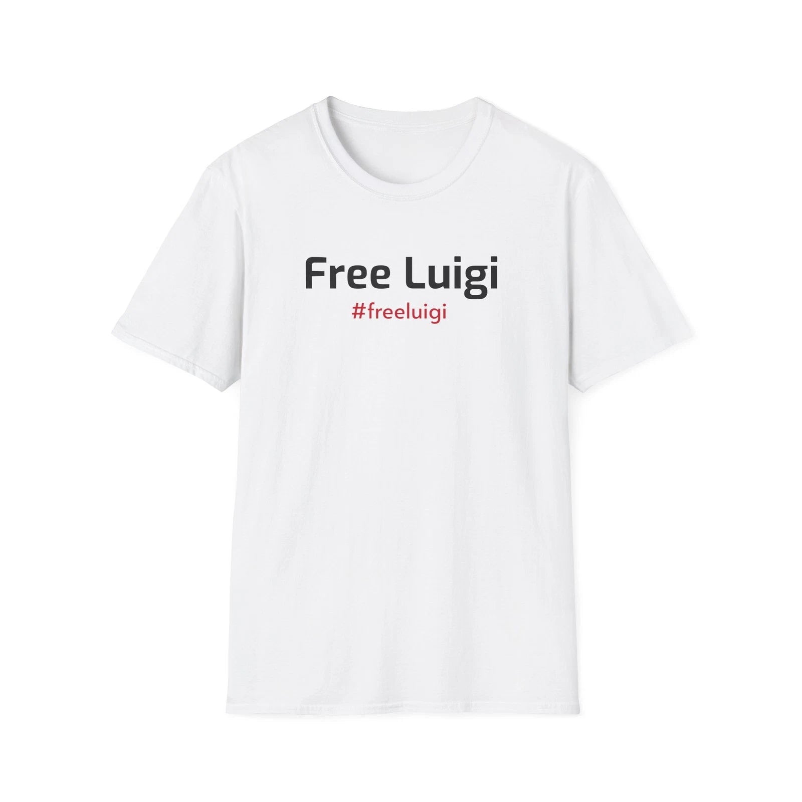 Unisex Free Luigi Softstyle T-Shirt Hashtag XS-5XL
