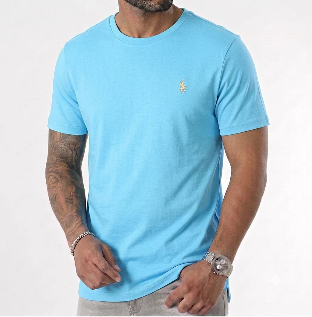 Polo Ralph Lauren Men's Cotton T-shirt Blue Colour