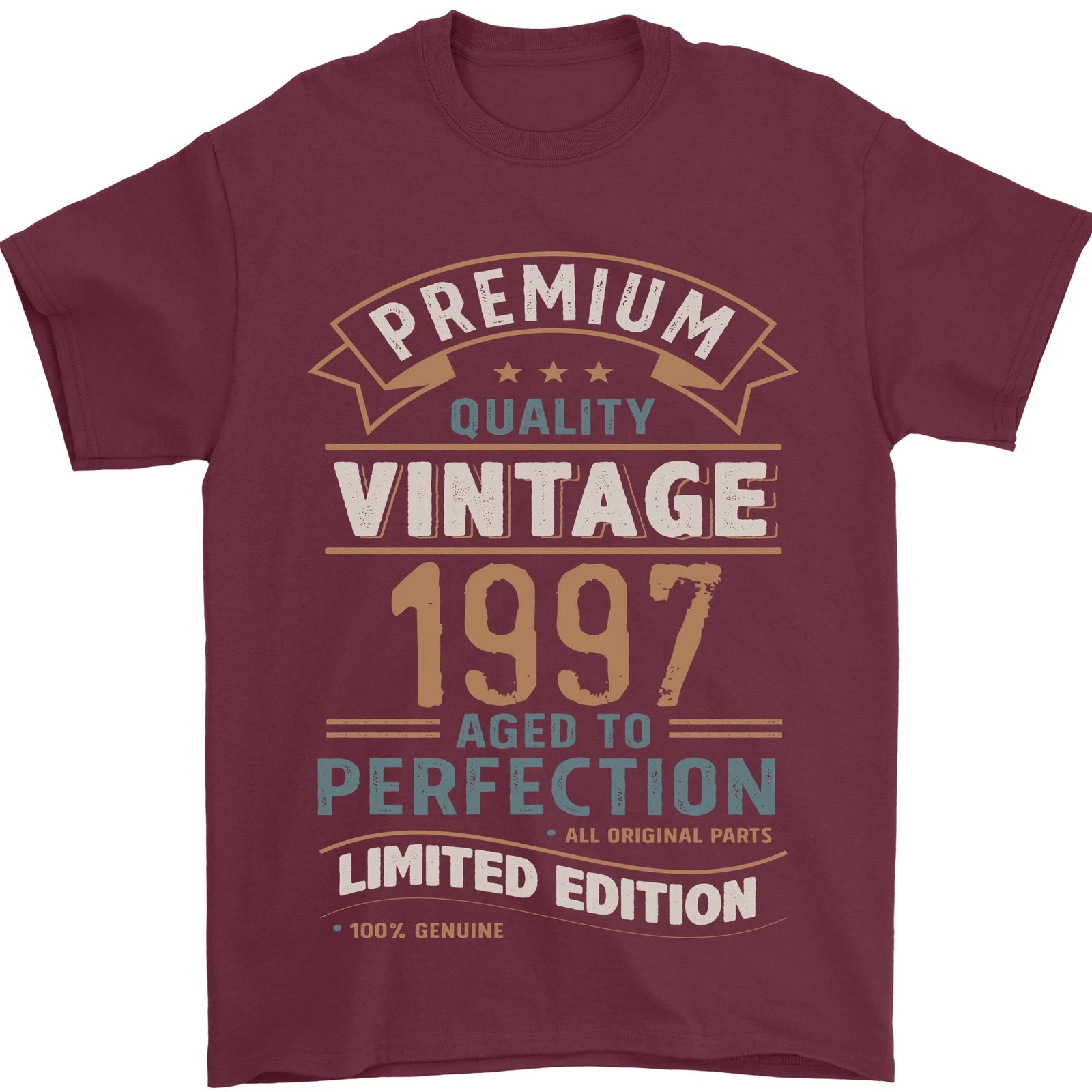 Premium Vintage 29th Birthday 1997 Mens T-Shirt 100% Cotton