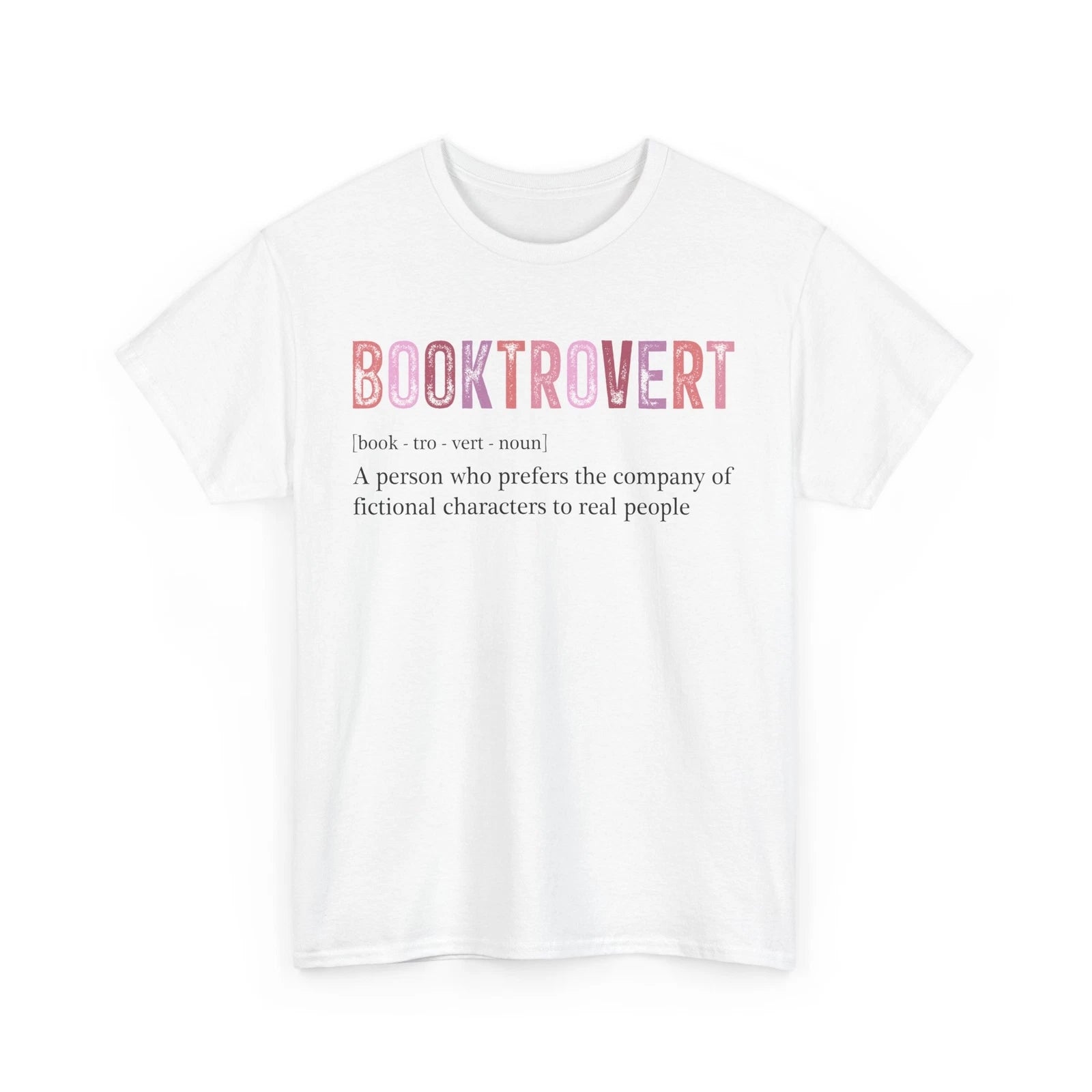 Book Lover T-Shirt | Funny Reading Shirt | Booktrovert Definition T-Shirt