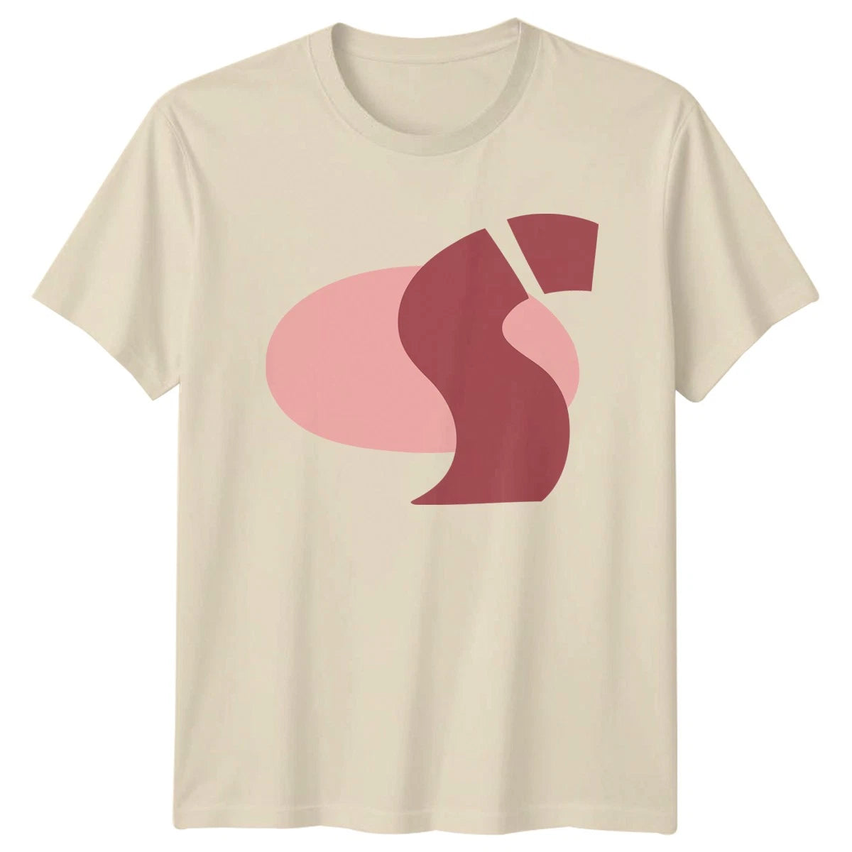 Flowing Organic Abstract Shapes Modern T-Shirt Minimalist Design Abstract Art