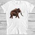 Big Woolly Mammoth T Shirt Elephant Dinosaur Cute Animal Park Cool Gift Tee M126