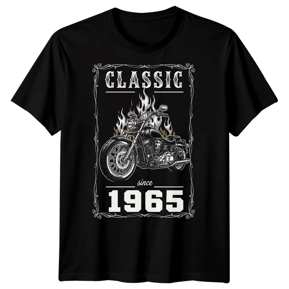 Classic Since 1965 Motorcycle 61st Birthday Mens T-Shirt