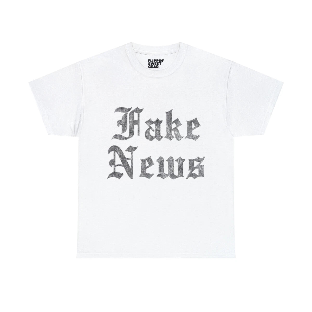 Fake News Retro Graphic Tee Shirt