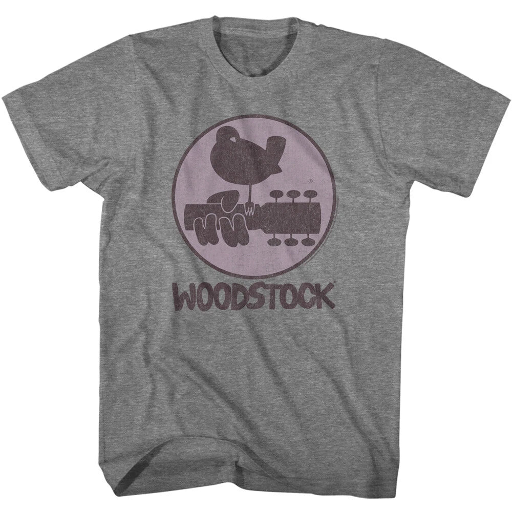 Woodstock 1969 Circle Logo Men's T Shirt Rock & Soul Music Merch