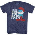 The Smurfs Call Me Big Papa Vintage Adult Men's T-Shirt