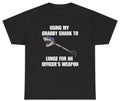 Grabby Shark Officer's Weapon Tee | Unethical Threads