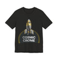 Cosmic Crome Rocket Tee - Retro Space Graphic T-Shirt