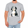 Cute Dog Mens T-Shirt Adorable Pup Funny Cartoon Retro Animal Lover Gift