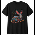 Graphic Flemish Giant Rabbit Under the Stars Mens T-Shirt Cute Kawaii Adorable