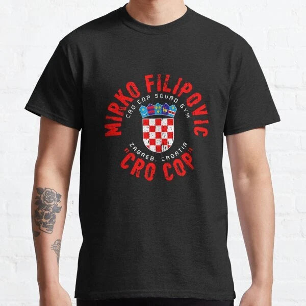 Mirko cro cop filipovic Croatian former MMA T-Shirt Made in USA Size S to 5XL
