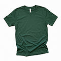 Custom Printed Green T-Shirt Personalized DTG Bella Canvas 3001 Unisex Soft Tee