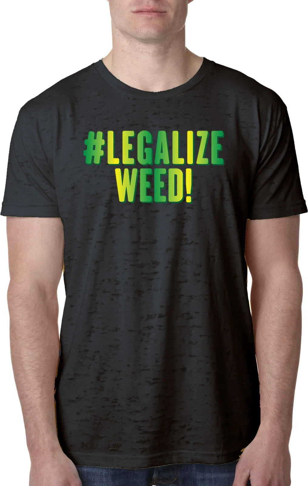 Buy Cool Shirts Marijuana T-shirt Legalize Weed Burnout Tee