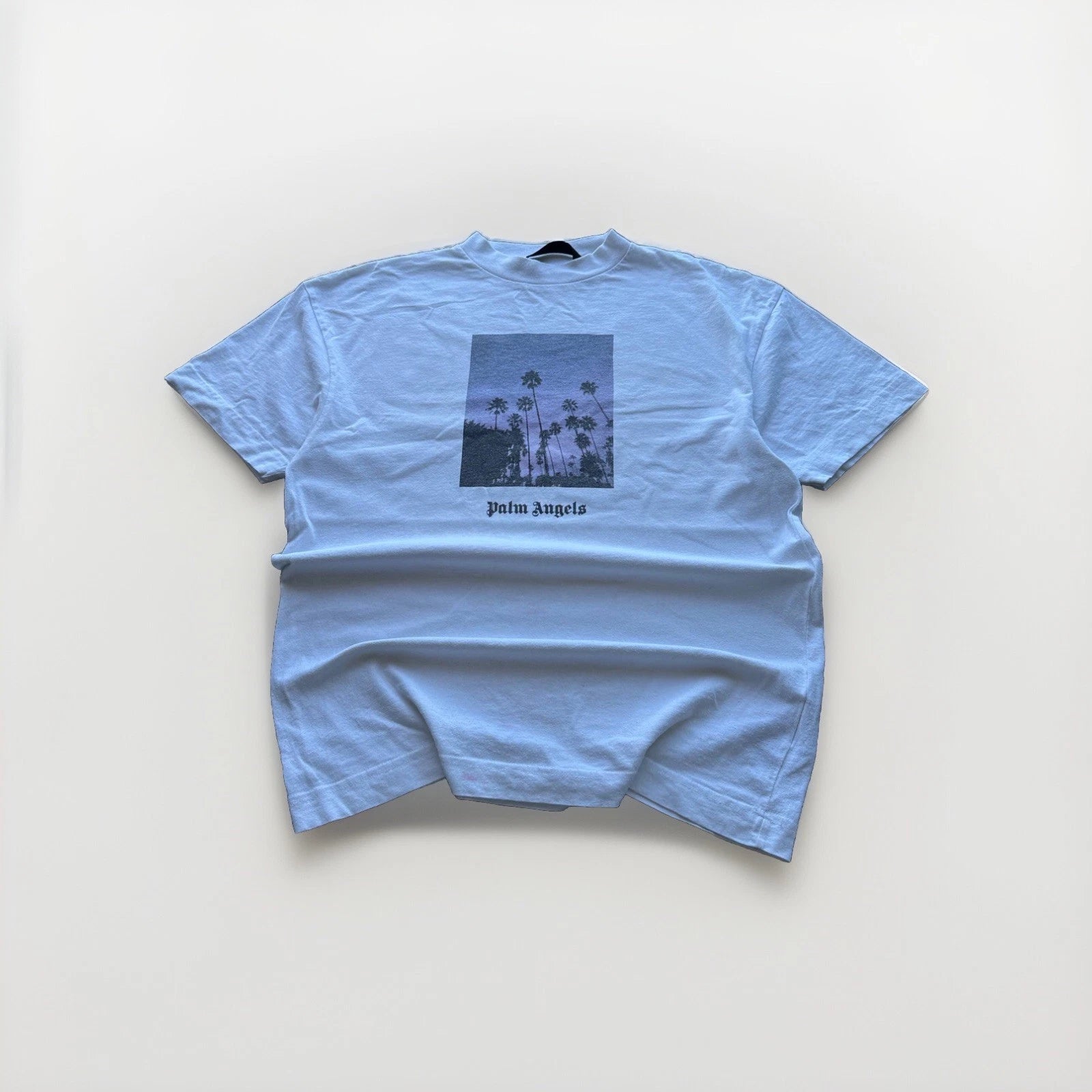 🚨PALM ANGELES PALM STREET T-SHIRT TEE BOXY LOGO BIG LUXURY LOGO WHITE