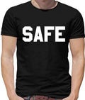Safe Mens T-Shirt - Slang - Street - Slogan - Cool - Funny