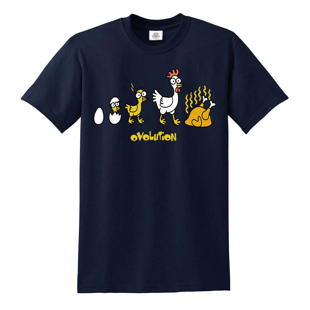 OVOLUTION FUNNY T-SHIRT Chicken Evolution Joke Party Xmas Christmas Gift tshirt