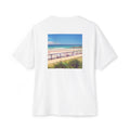 Flynn's Beach Unisex Oversized Boxy Tee, Casual Summer Shirt, Beach Vibes.