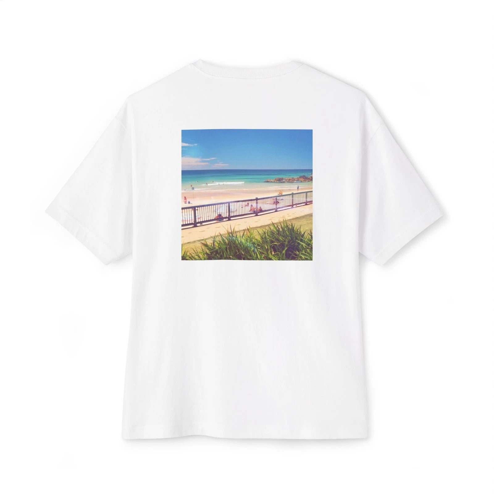 Flynn's Beach Unisex Oversized Boxy Tee, Casual Summer Shirt, Beach Vibes.