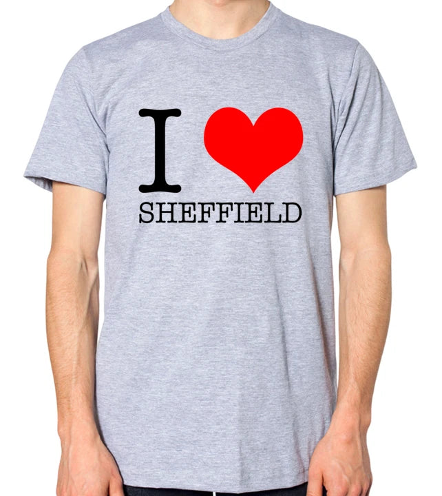 I Love Sheffield T-Shirt Mens Ladies Unisex Top