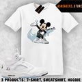 Drip M Mouse Matching Tee Shirt To Match AJ 5 white metallic 2026 Sneaker