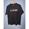 ARMY Black Graphic T Shirt Men's Size Medium Embroidered Logo Short Sleeve Tee