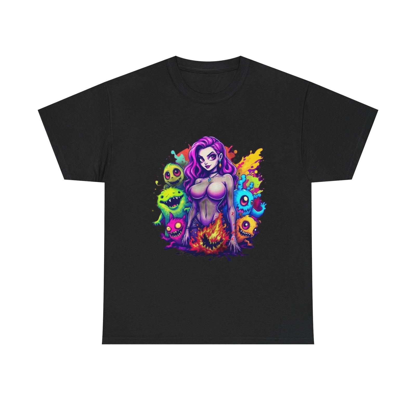 Monster Fantasy Graphic Tee, Fun Halloween Shirt, Unique Streetwear Style Gift