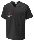 Personalised Custom Embroidered Scrub Tunic Heart Your Department Name Doctor