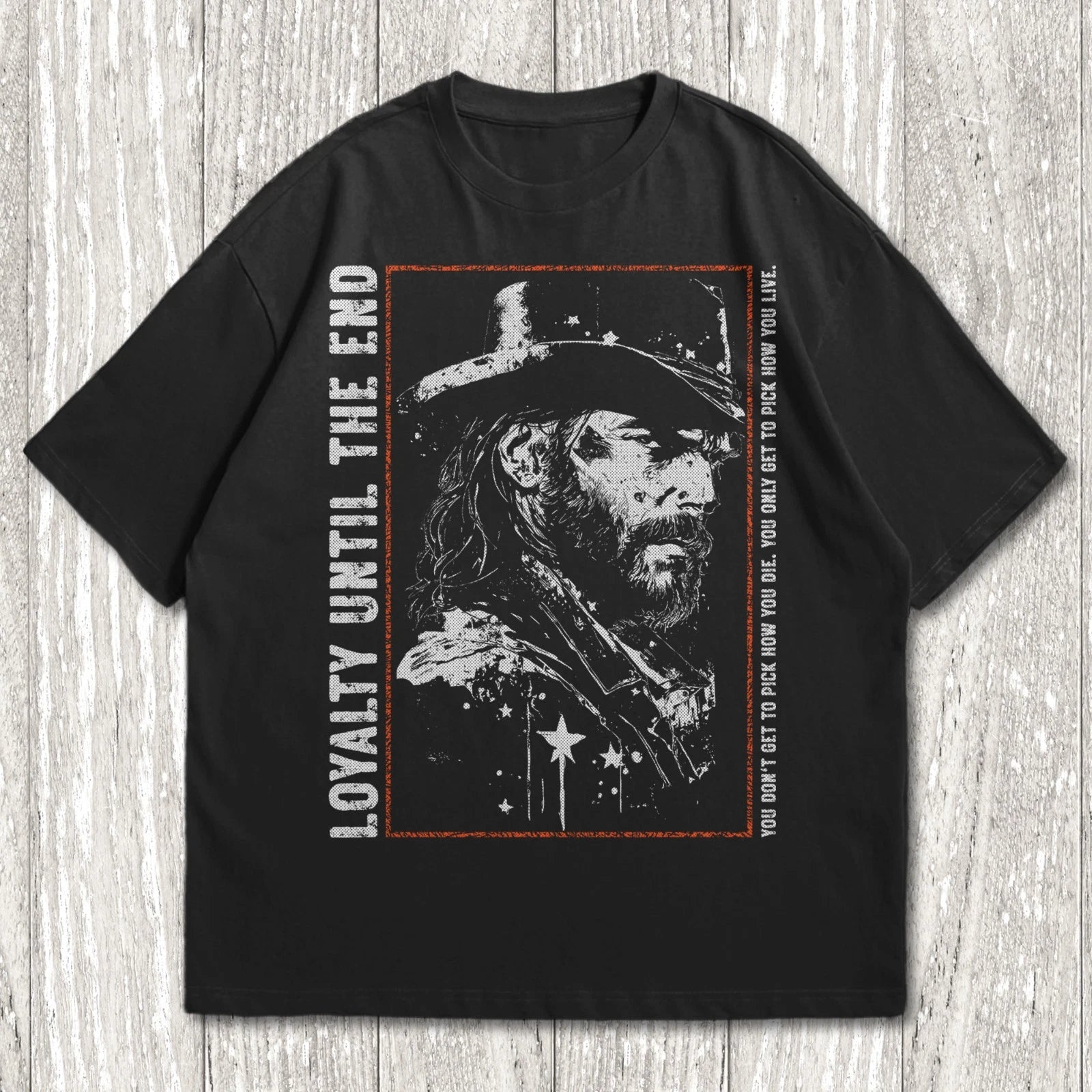 Western Gunslinger Style Unisex Tee, RDR 2, Outlaw Cowboy Graphic T-Shirt