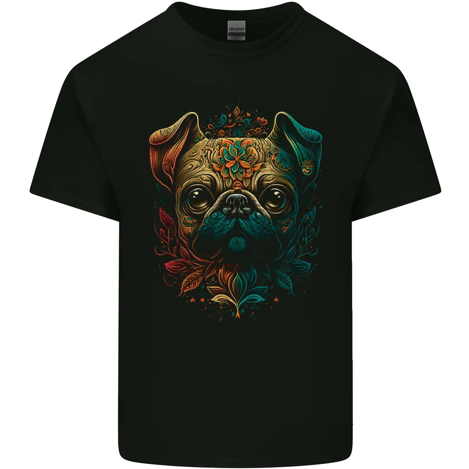 A Cool Pug Dog Mens Light Cotton T-Shirt