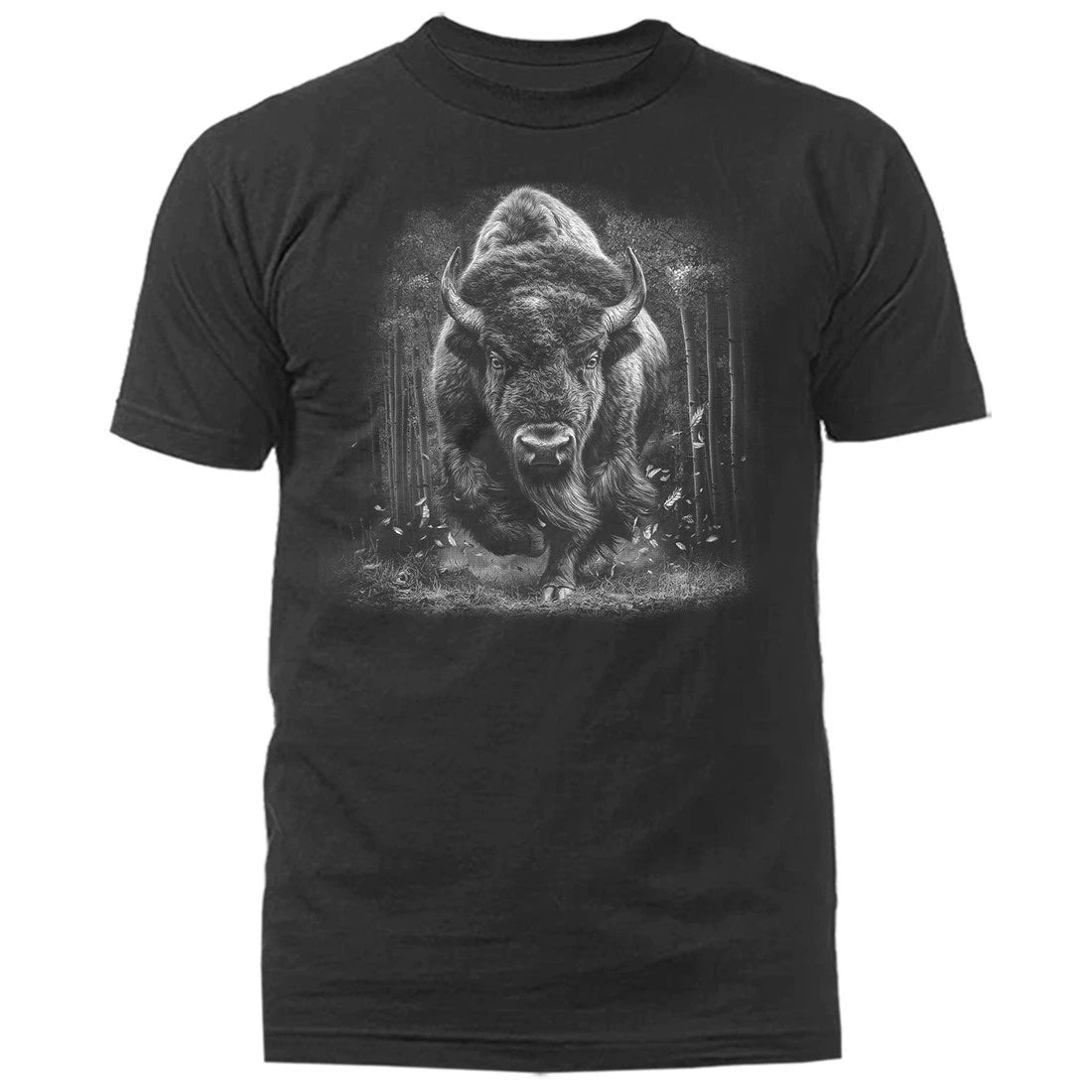 Charging American Bison Buffalo Wilderness Outdoor Wildlife Nature T-shirt