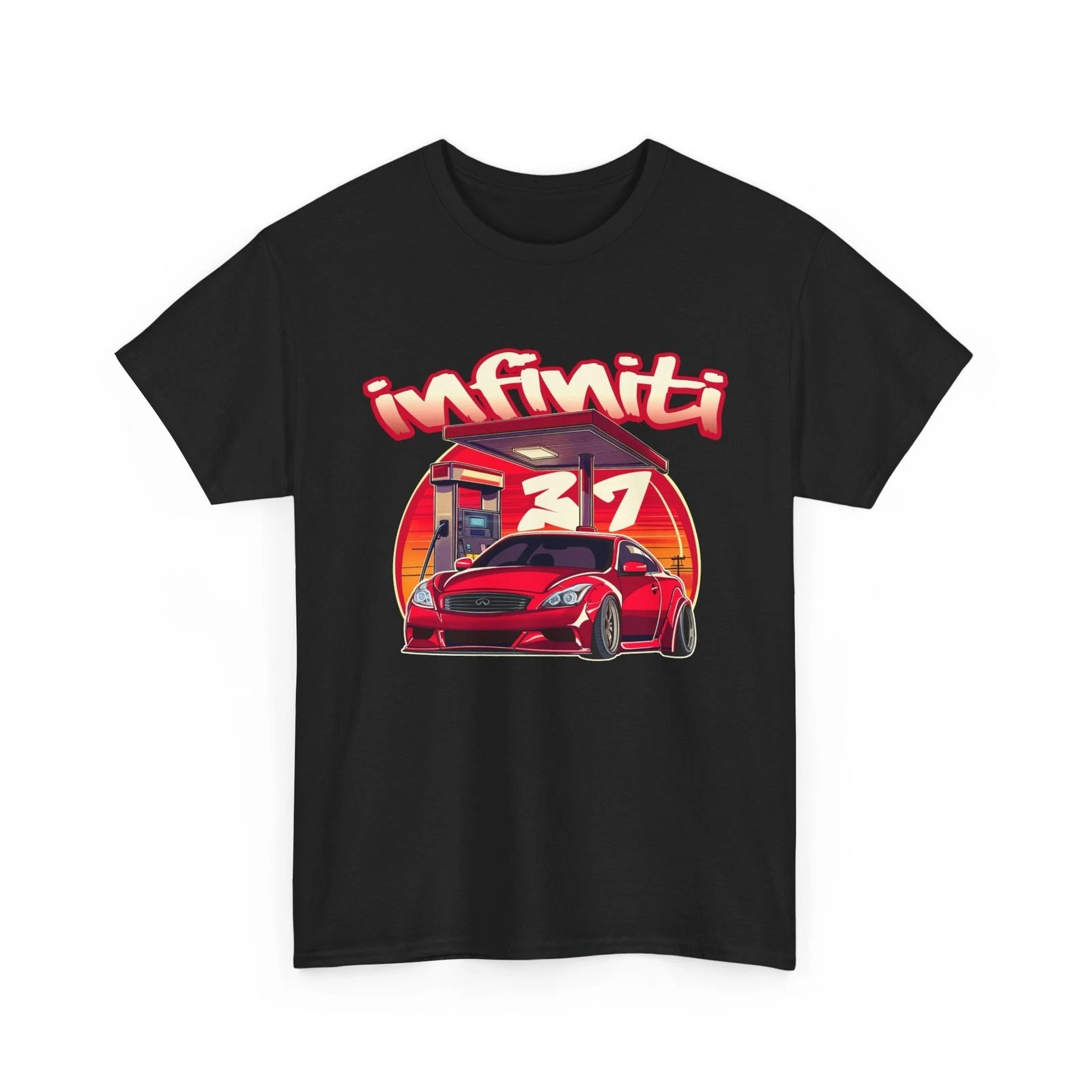 Red Infinit G37 Widebody Retro JDM Unisex T-Shirt - Street Racing Style